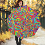 Rainbow Rave Print Foldable Umbrella