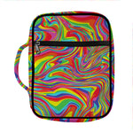 Rainbow Rave Print Front Pocket Bible Bag