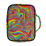 Rainbow Rave Print Front Pocket Bible Bag