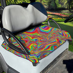 Rainbow Rave Print Golf Cart Seat Cover