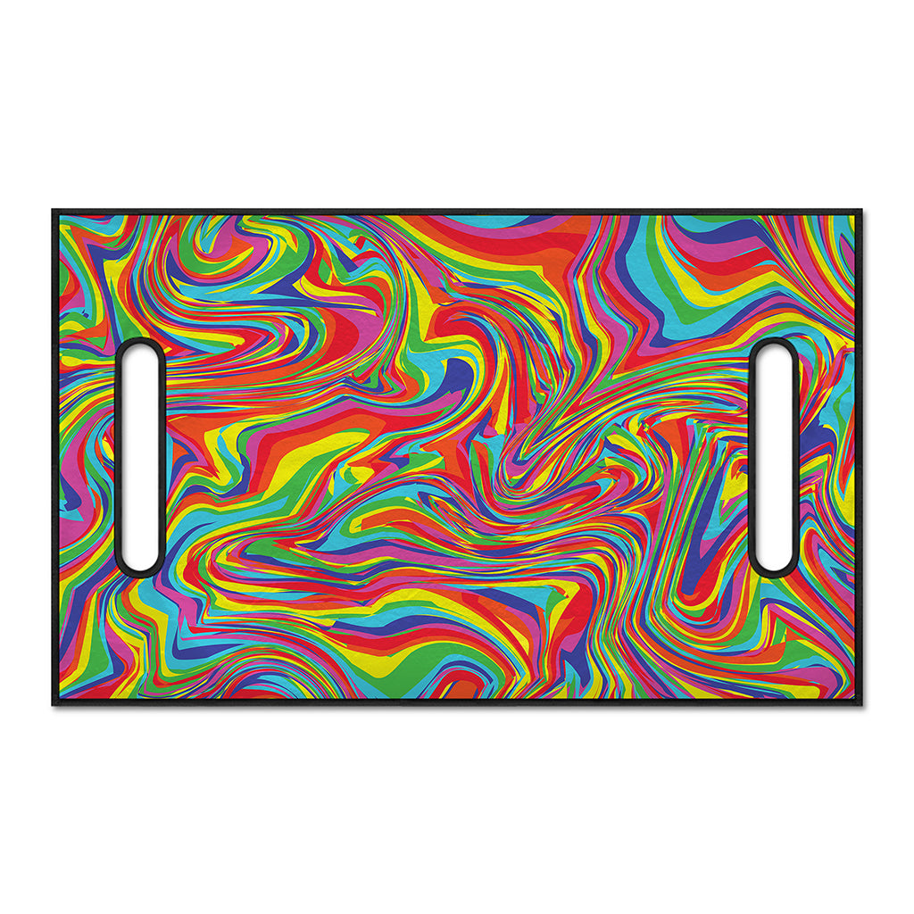 Rainbow Rave Print Golf Cart Seat Cover