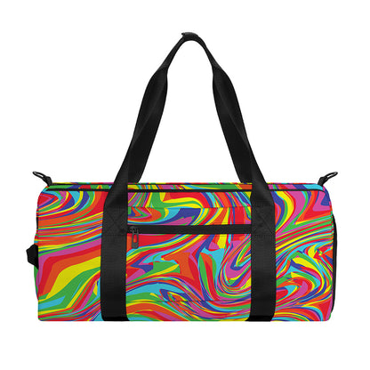 Rainbow Rave Print Gym Bag