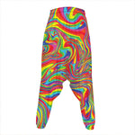 Rainbow Rave Print Hammer Pants