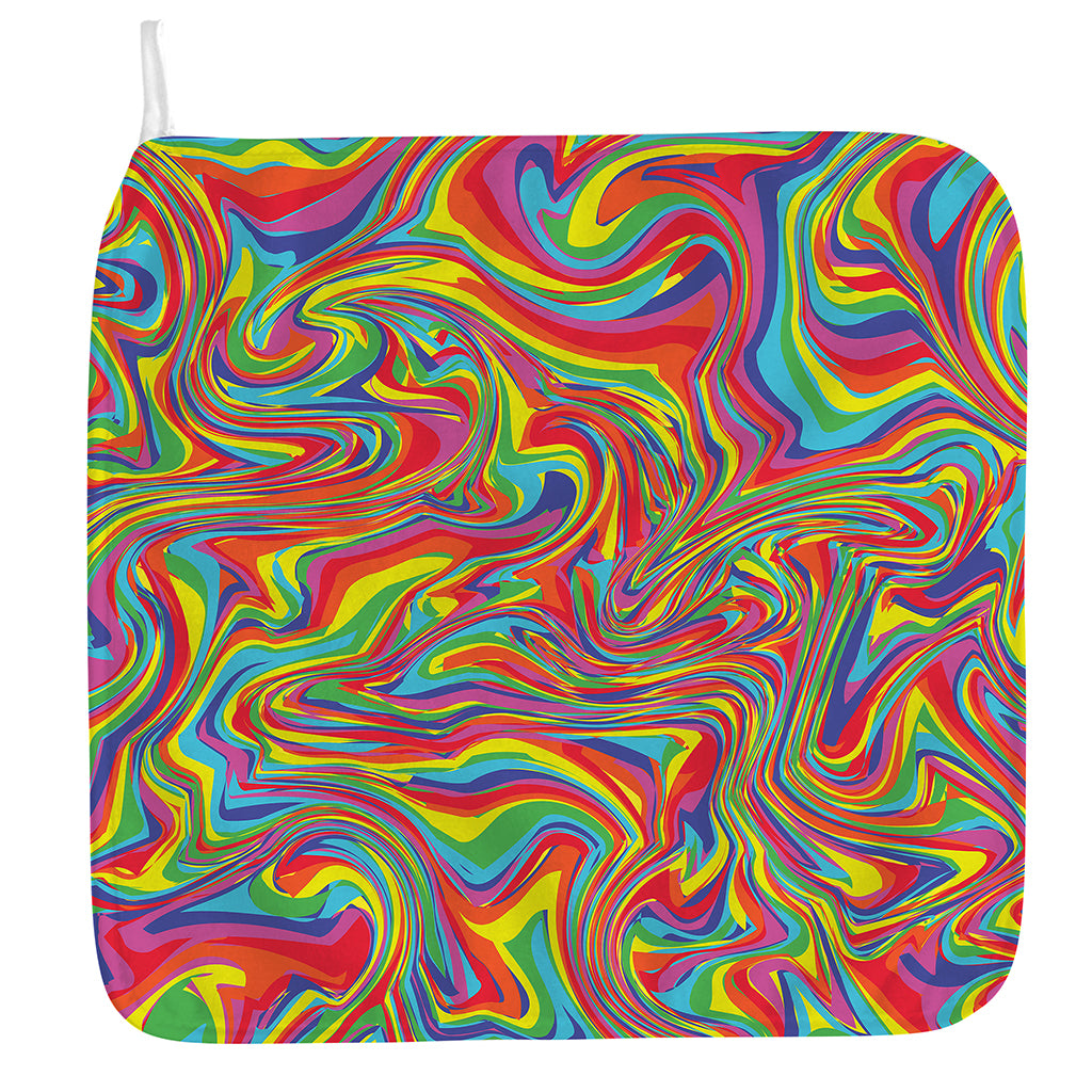 Rainbow Rave Print Hand Towel