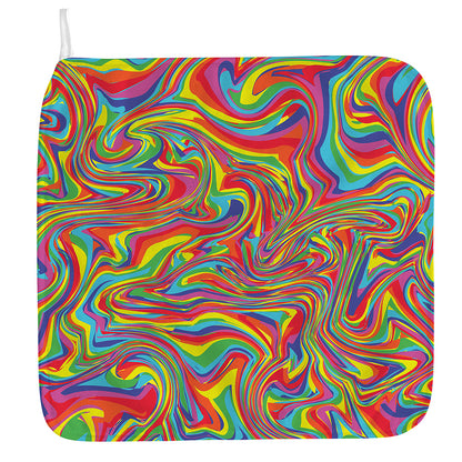 Rainbow Rave Print Hand Towel