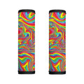 Rainbow Rave Print Handle Covers