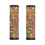Rainbow Rave Print Handle Covers