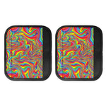 Rainbow Rave Print Handle Covers