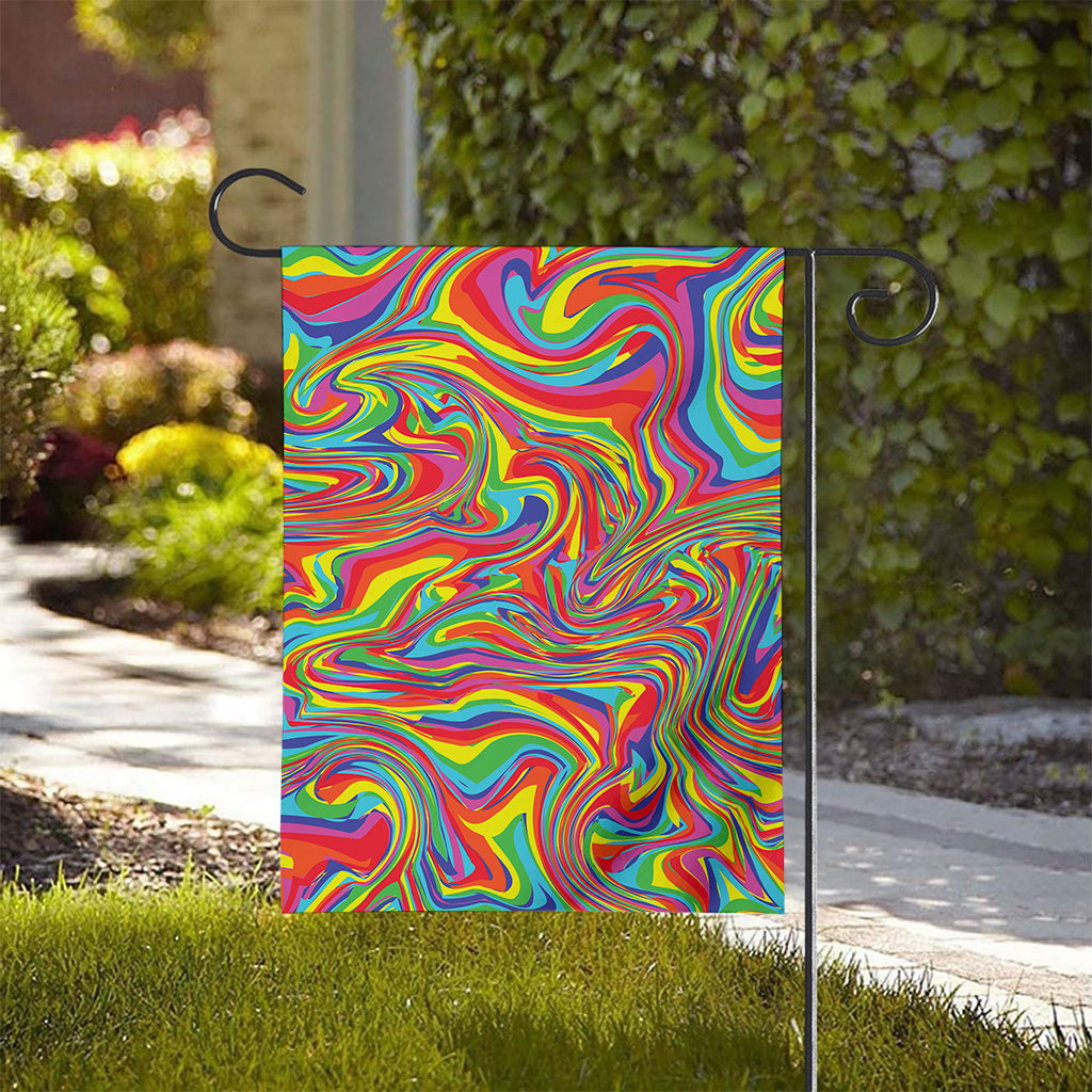 Rainbow Rave Print House Flag