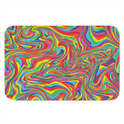 Rainbow Rave Print Indoor Door Mat