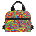 Rainbow Rave Print Insulated Lunch Bag