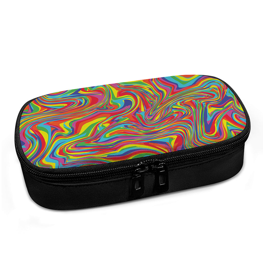 Rainbow Rave Print Insulin Cooler Travel Case