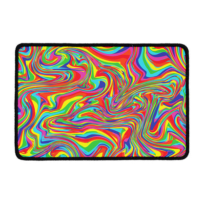 Rainbow Rave Print Kitchen Mat