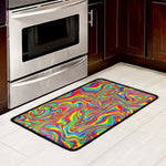 Rainbow Rave Print Kitchen Mat