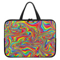 Rainbow Rave Print Laptop Sleeve With Handle