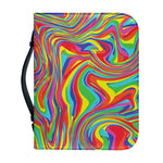 Rainbow Rave Print Leather Bible Cover