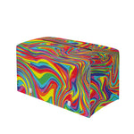 Rainbow Rave Print Leather Tissue Box Cover