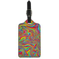 Rainbow Rave Print Luggage Tag