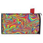 Rainbow Rave Print Mailbox Cover