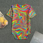 Rainbow Rave Print Men's Bodysuit