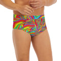 Rainbow Rave Print Men's Briefs