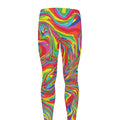 Rainbow Rave Print Men's Leggings