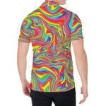Rainbow Rave Print Men's Shirt
