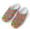 Rainbow Rave Print Mesh Casual Shoes