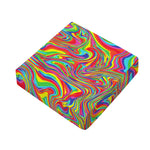 Rainbow Rave Print Outdoor Seat Cushion Cover