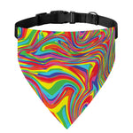 Rainbow Rave Print Over The Collar Dog Bandana