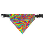 Rainbow Rave Print Over The Collar Dog Bandana