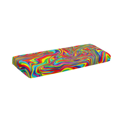 Rainbow Rave Print Piano Keyboard Cover