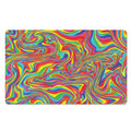 Rainbow Rave Print Polyester Doormat