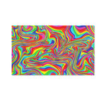 Rainbow Rave Print Polyester Flag