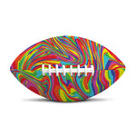 Rainbow Rave Print Rugby Ball