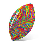 Rainbow Rave Print Rugby Ball