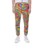 Rainbow Rave Print Scuba Joggers