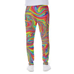 Rainbow Rave Print Scuba Joggers