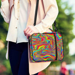 Rainbow Rave Print Shoulder Strap Bible Bag