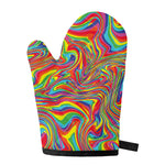 Rainbow Rave Print Single Oven Mitt