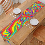 Rainbow Rave Print Table Runner