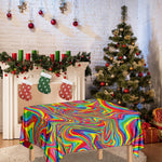 Rainbow Rave Print Tablecloth