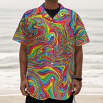 Rainbow Rave Print Textured Short Sleeve Shirt