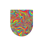 Rainbow Rave Print Toilet Lid Cover