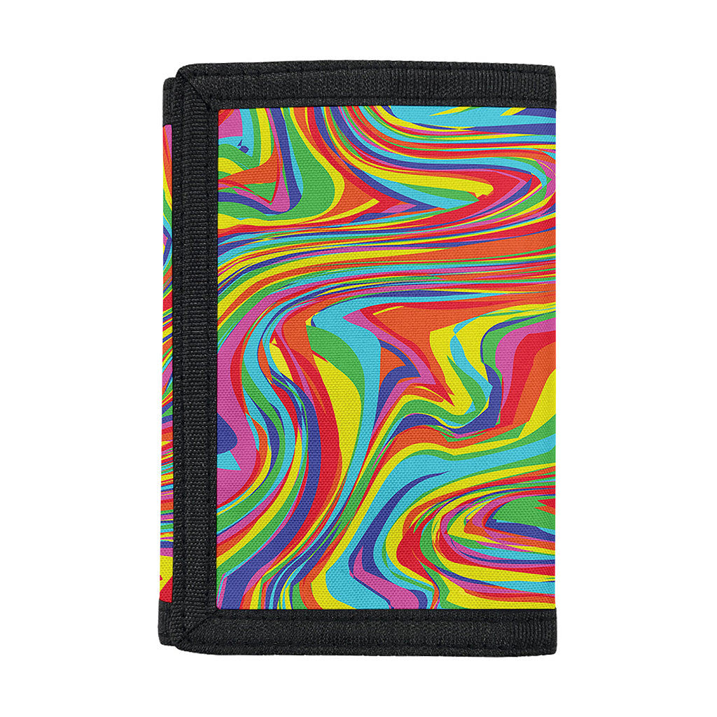 Rainbow Rave Print Trifold Wallet