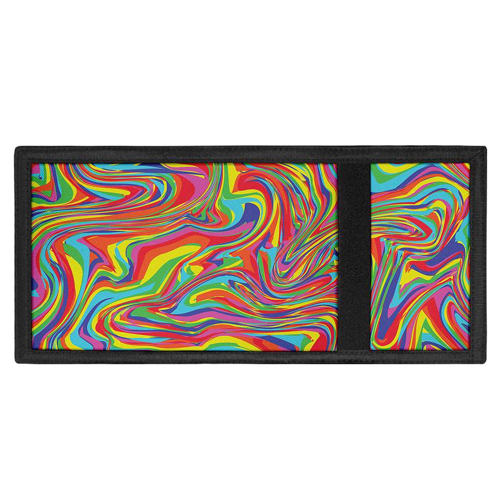 Rainbow Rave Print Trifold Wallet