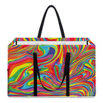 Rainbow Rave Print Utility Tote Bag