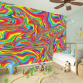 Rainbow Rave Print Wall Sticker