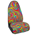 Rainbow Rave Print Waterproof Car Seat Cover