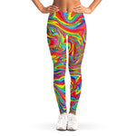 Rainbow Rave Print Women's Leggings